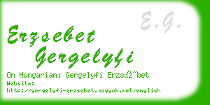 erzsebet gergelyfi business card